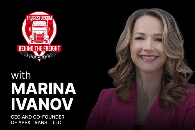 Truckstop Podcast Episode 8 featuring Marina Ivanov on people-first trucking leadership